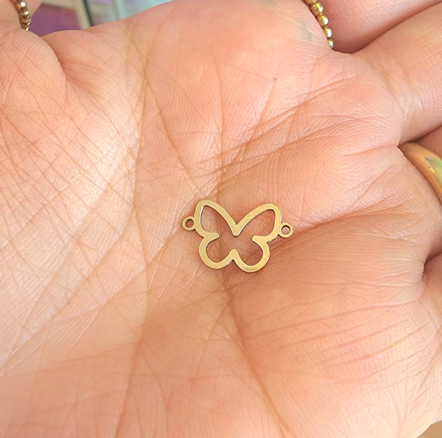 Gold Filled Butterfly Connector - Sterling Silver or 14k Gold Supplies for Permanent Jewelry Word Charm