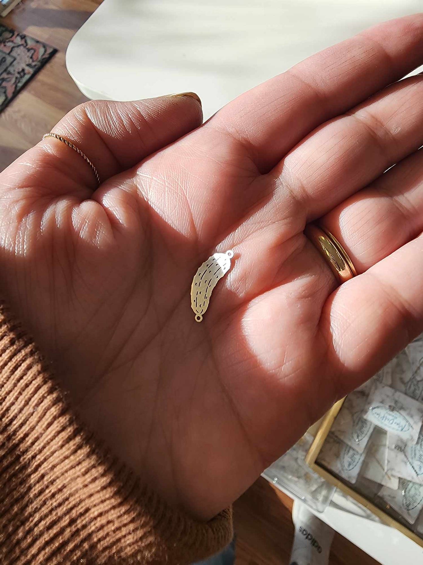 Pickle Connector in Sterling Silver, Gold Filled Or Solid Gold