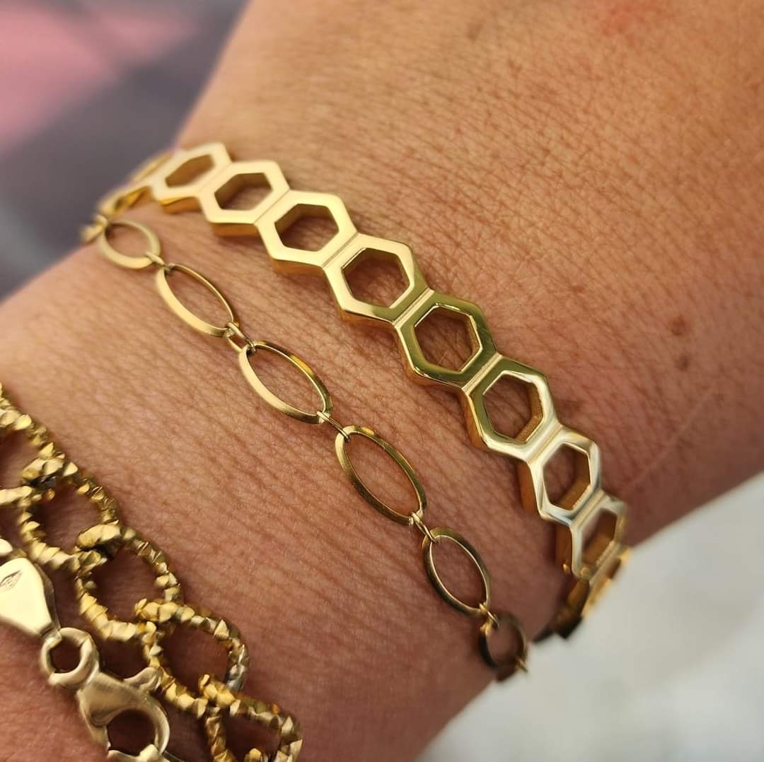 Preorder: Hive Gold Cuff Bracelet
