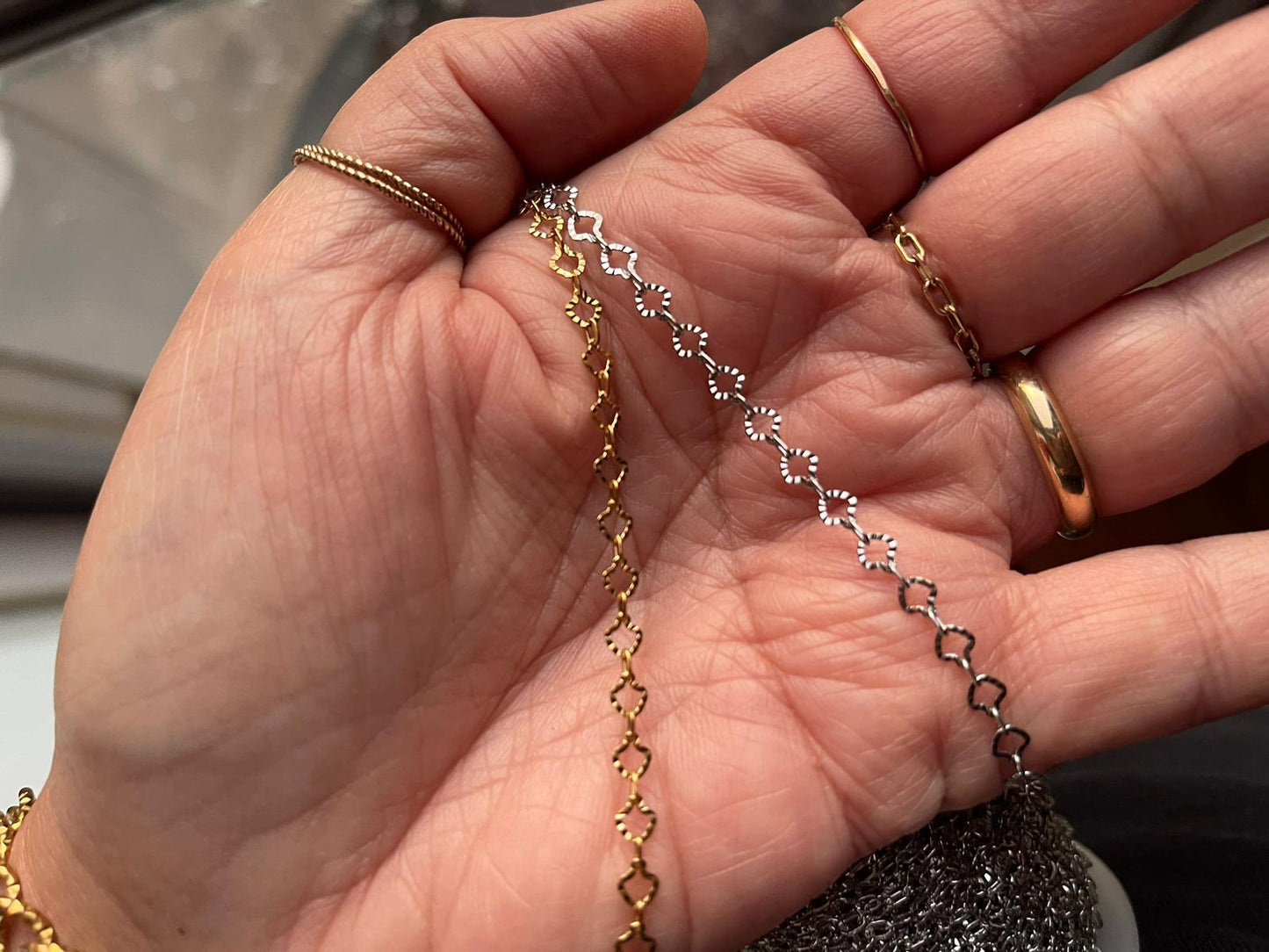 Starburst Silhouette Chain by the foot