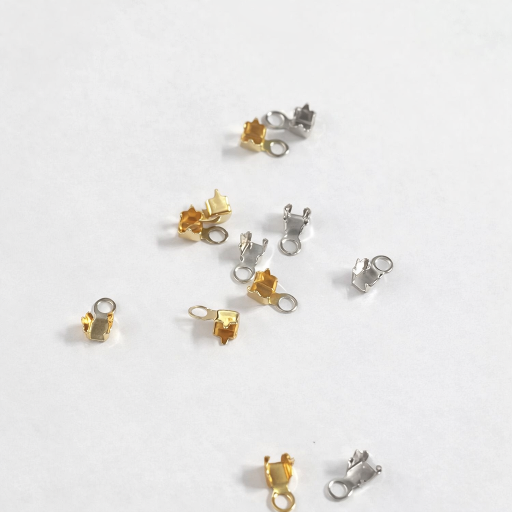 Gold Filled and Sterling Silver Connectors Adapters for Crystal Chain 2 mm