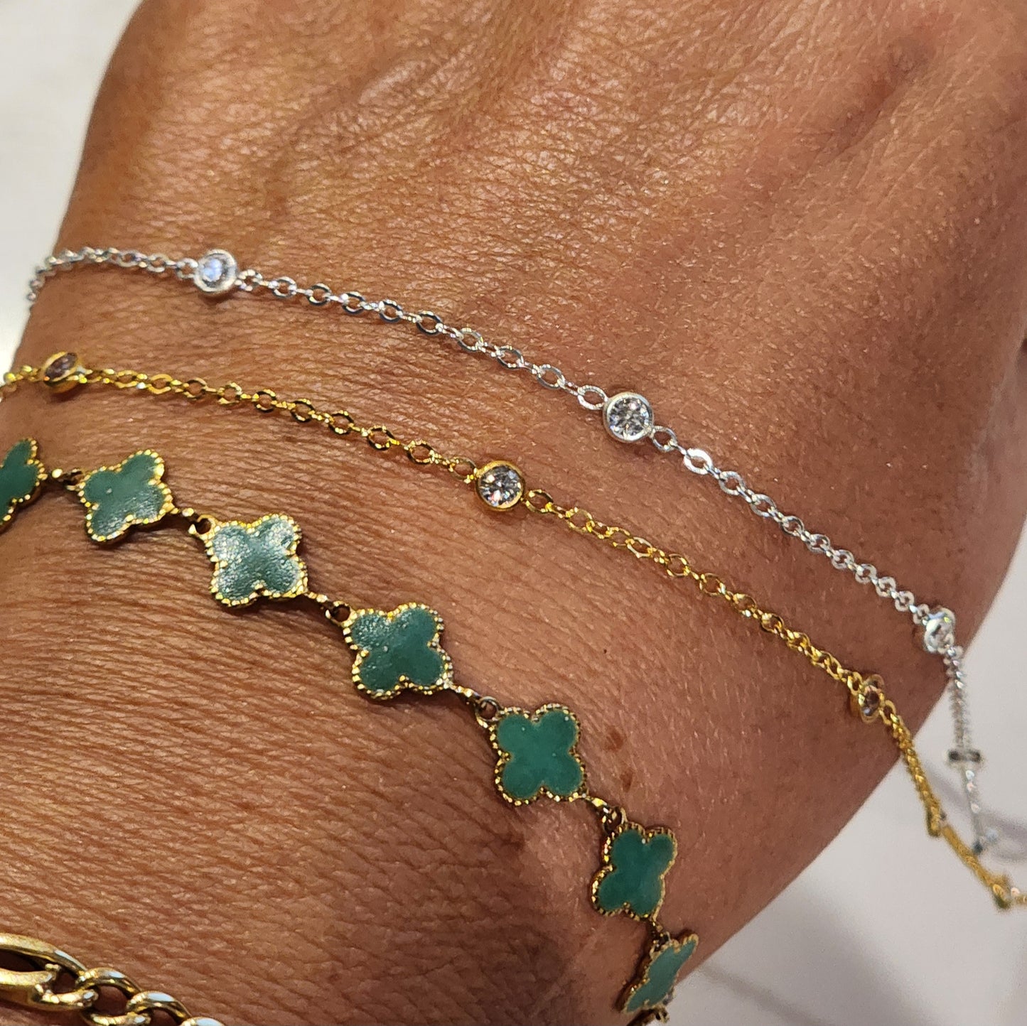 Bezel Chain Gold Filled or Sterling Silver by the foot