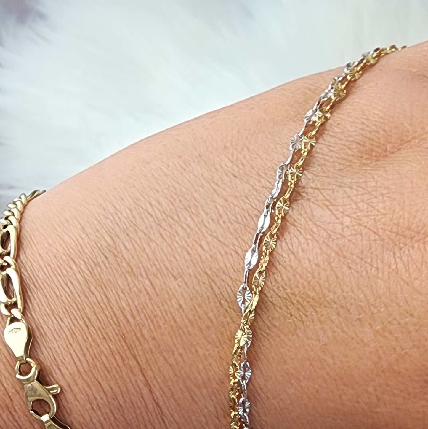 Dainty Shimmering Foil Chain