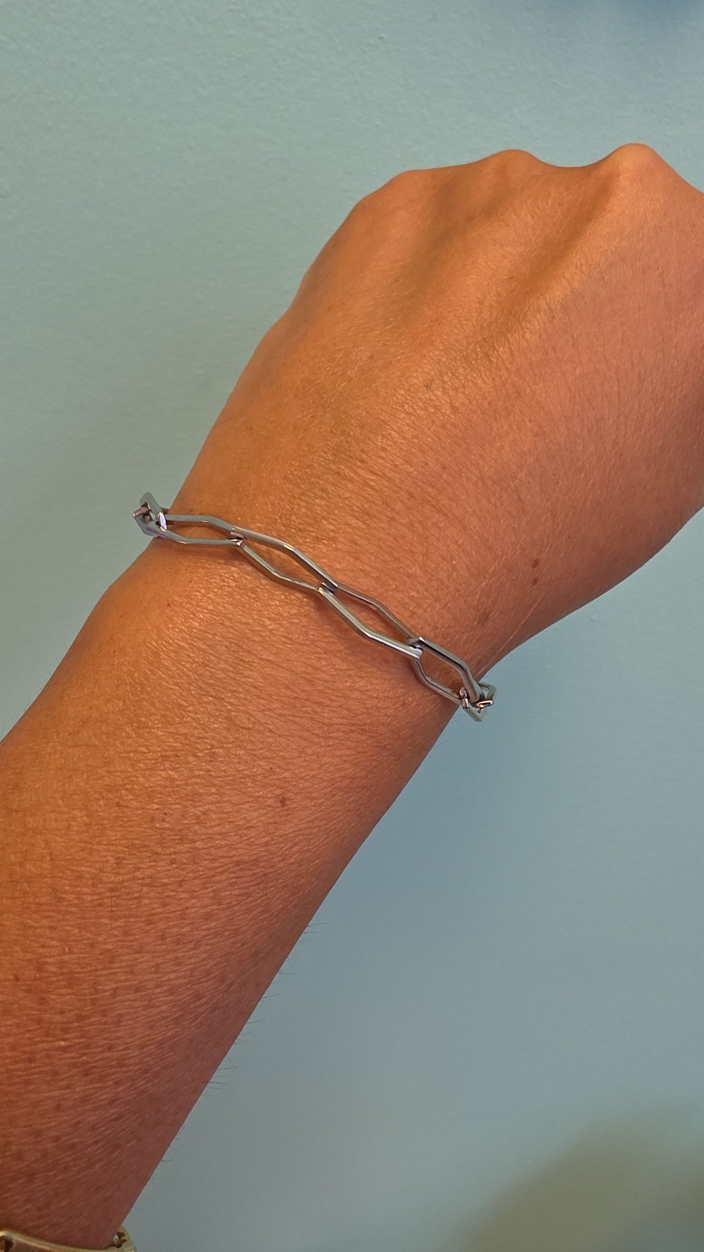 Geometric Chain Bracelet