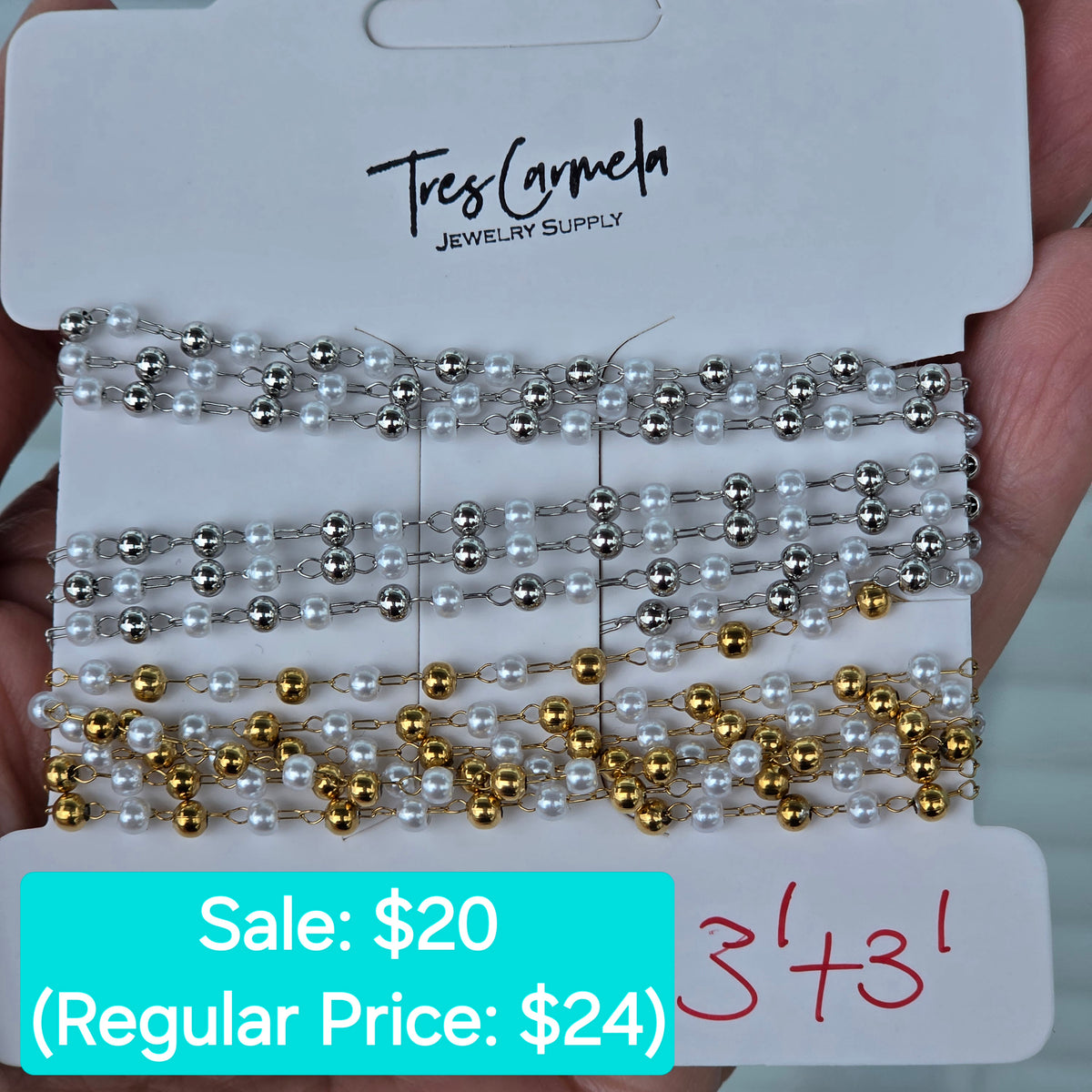 Pearl Gold Bead Chain Deal