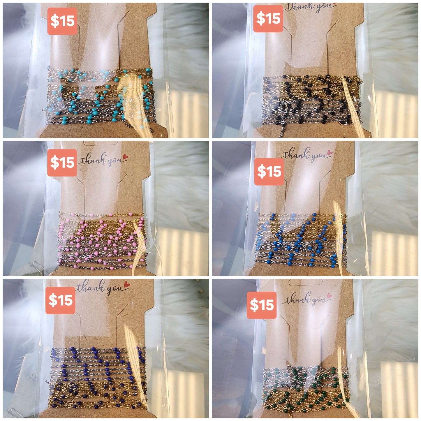 Enamel Cable Chain Pack