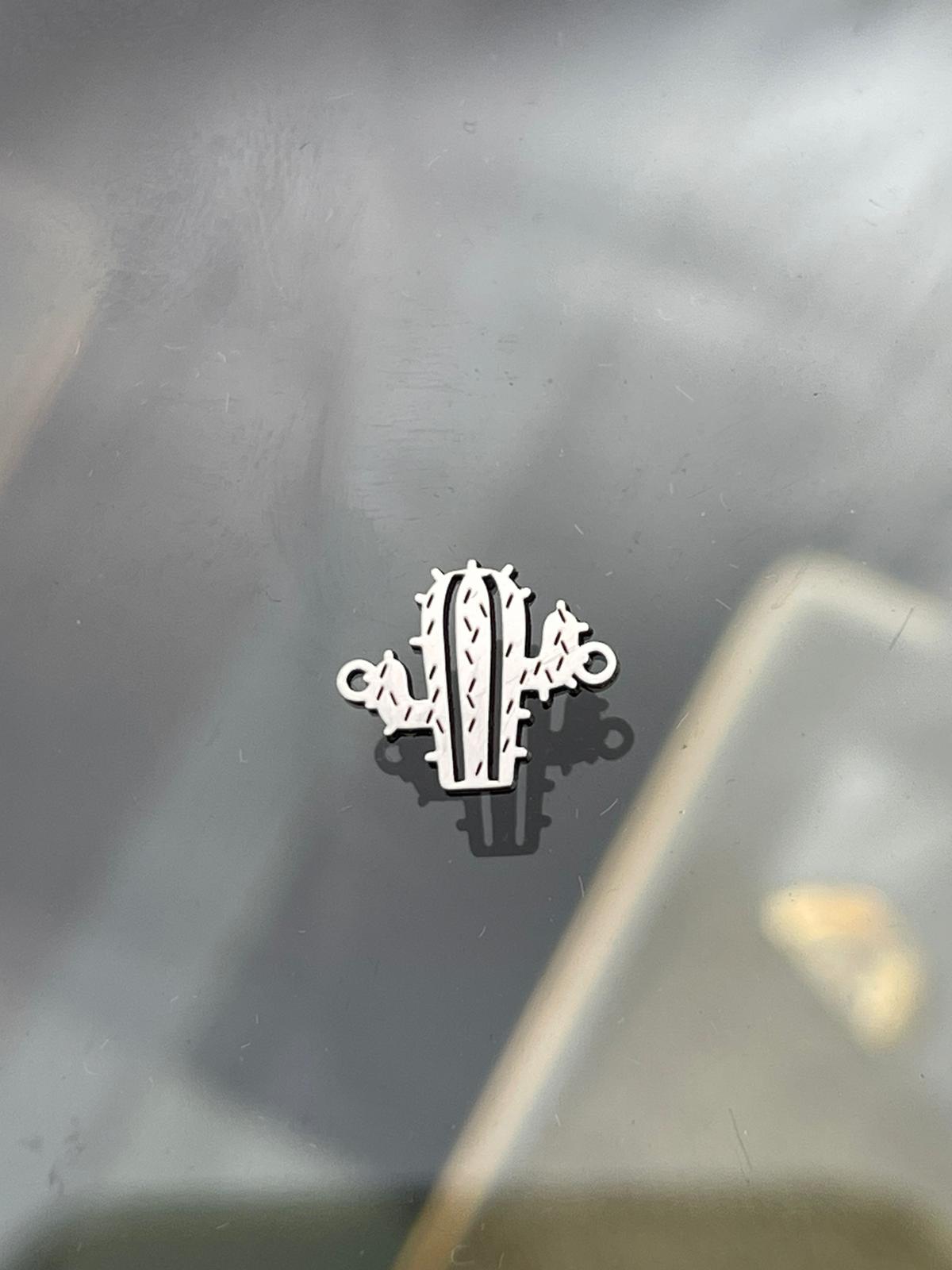 Cactus connector for permanent jewelry, gold filled, sterling silver, 14k and 10k gold