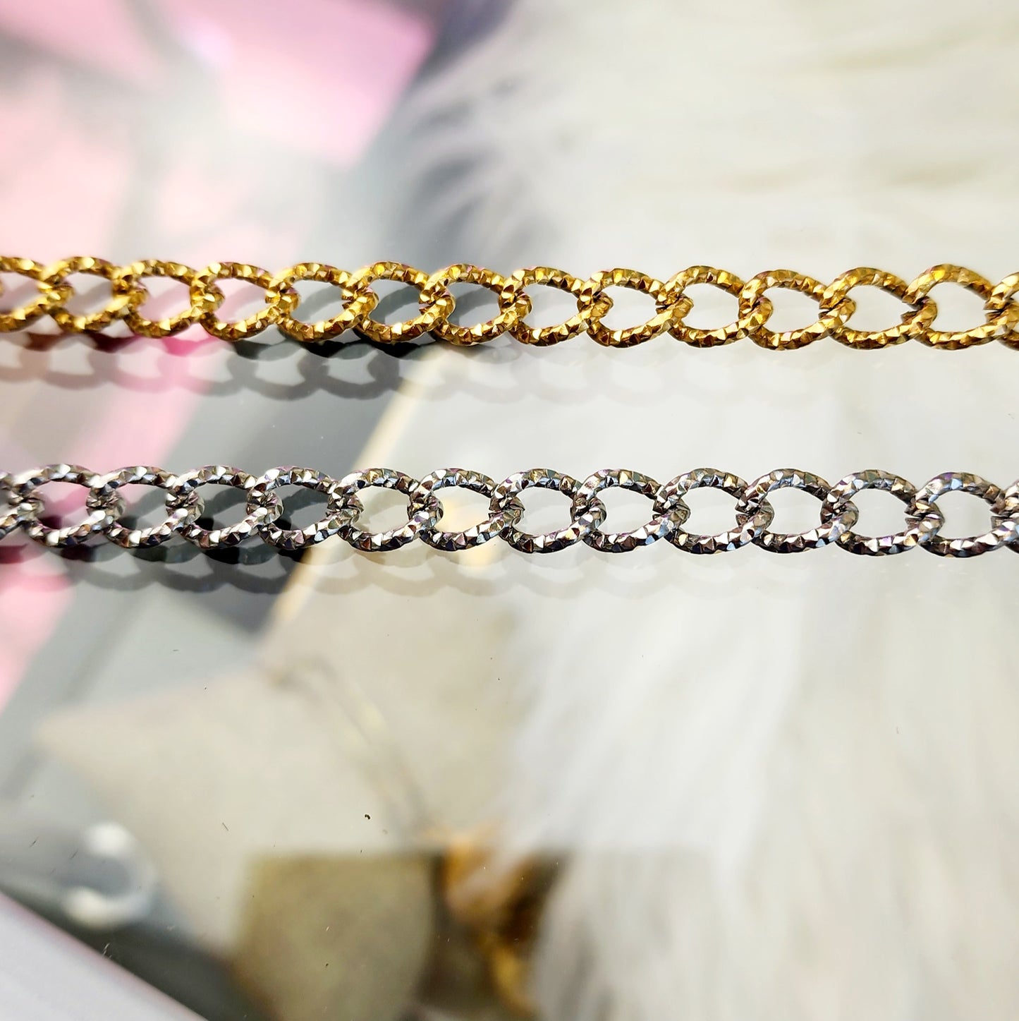 Hammered Curb Chain