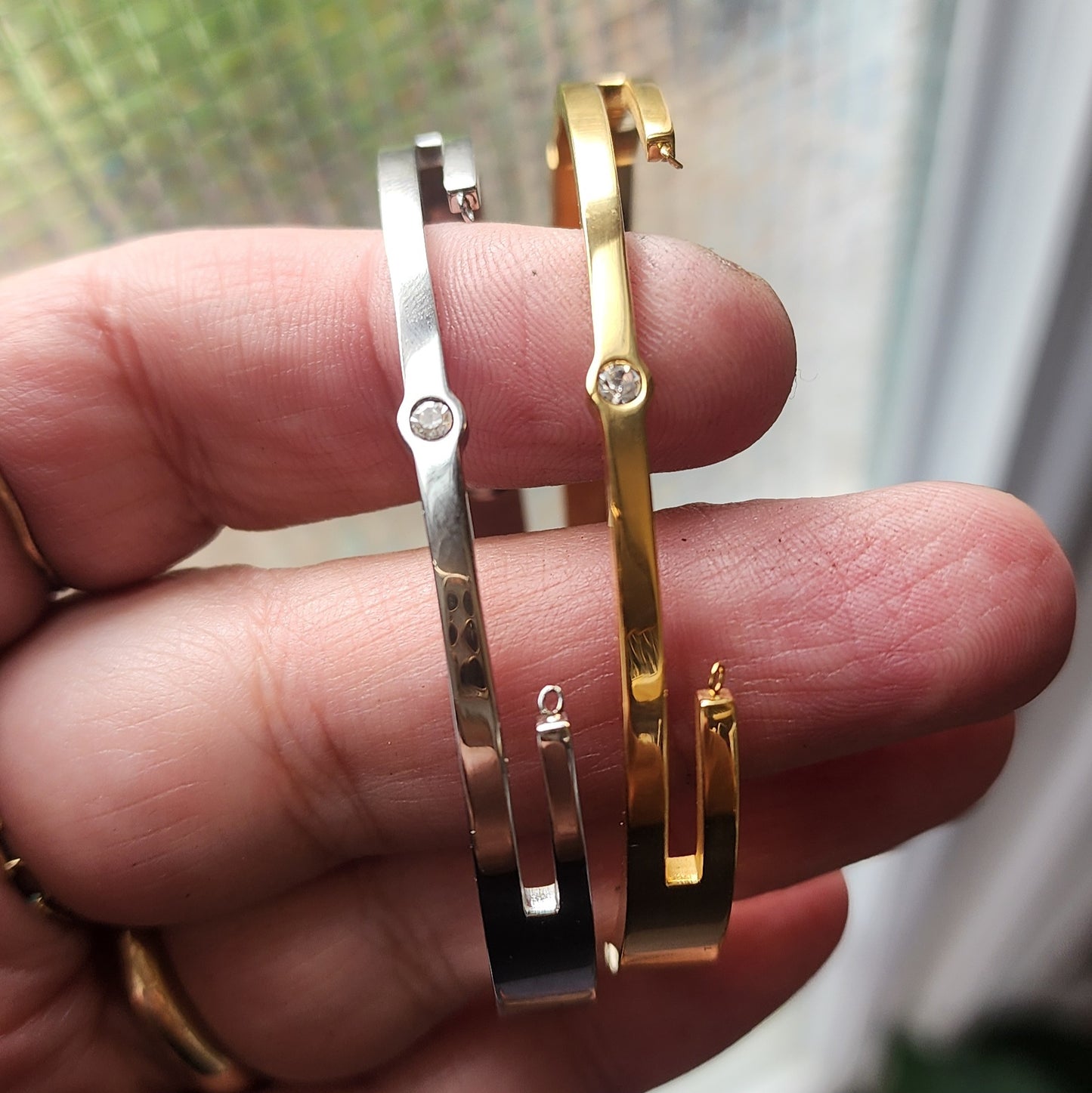 Preorder: Double Stainless Bangle/Cuff For Permanent Jewelry