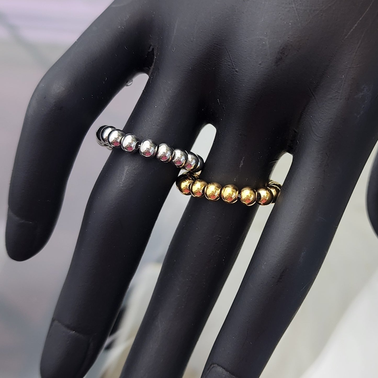 Stretch Bead Rings