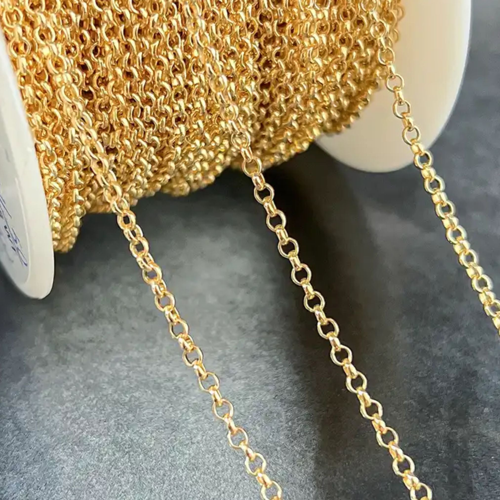Chain Style Rope Curb Rollo 14k Gold Filled Rollo or Rolo Chain – trescarmela