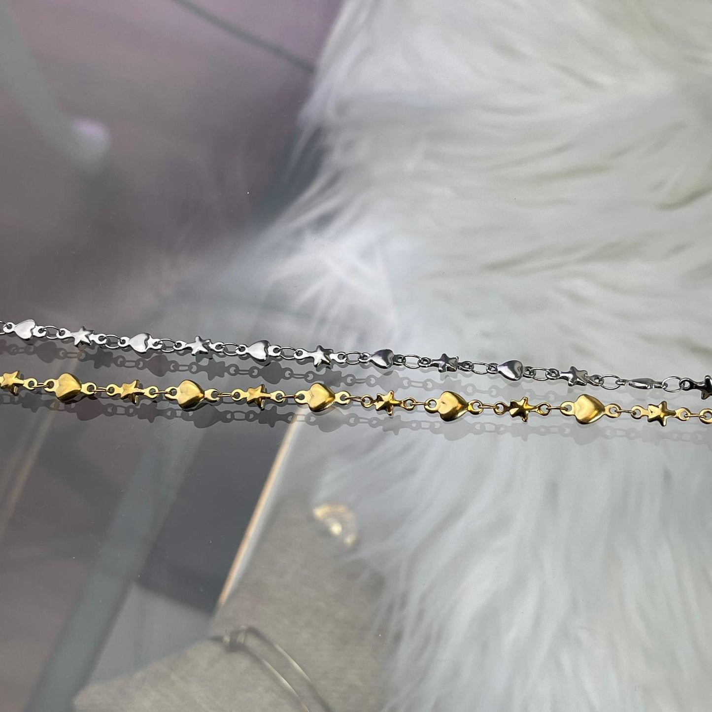 Preorder: Heart and Star Chain by the foot