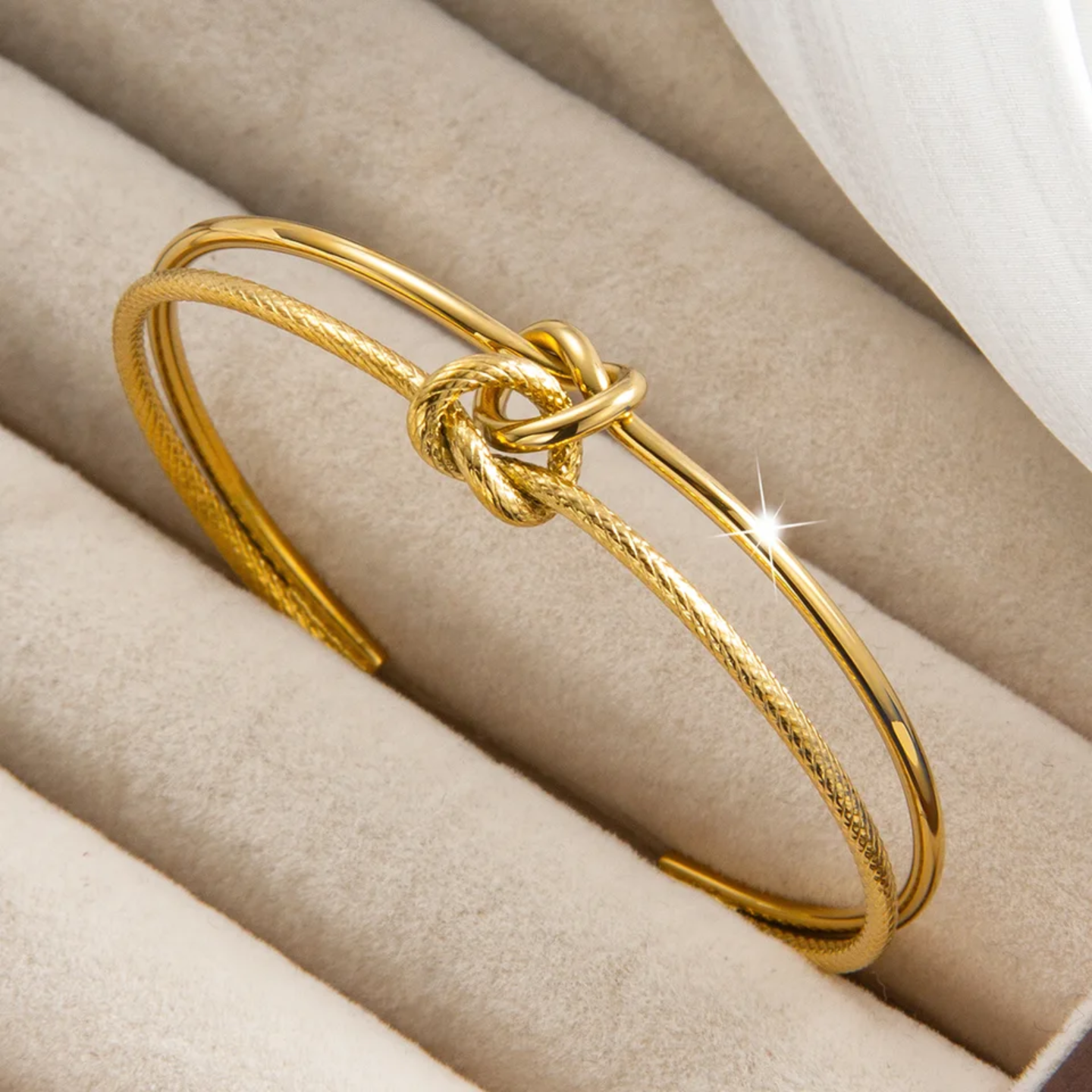 SPARKLE Knot Bracelet Cuff