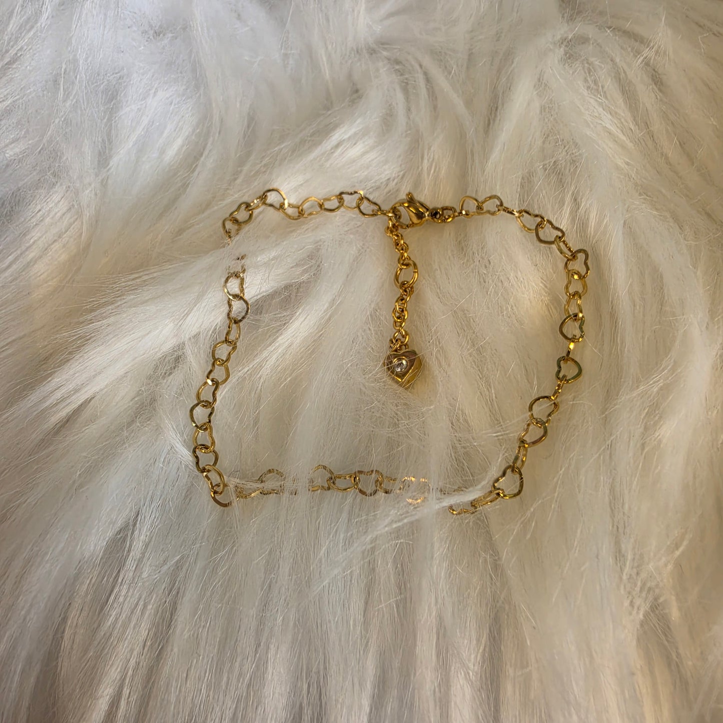 Small Heart Chain Bracelet