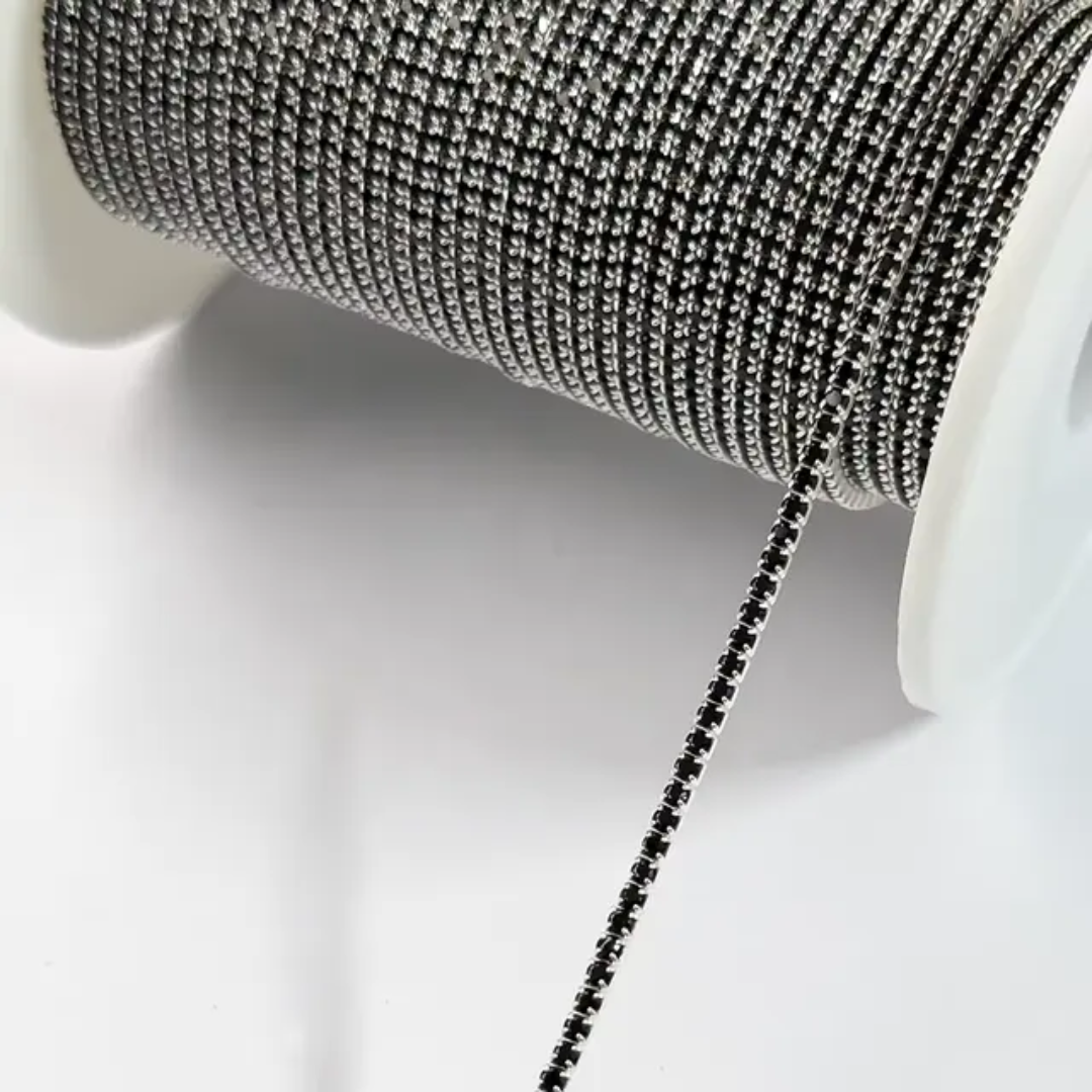 2 mm Tennis Chain Gold Filled or Sterling Silver by the foot