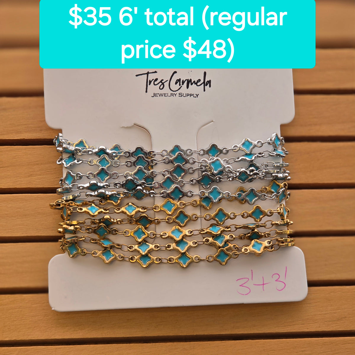 Turquoise Clover Chain FB Deal
