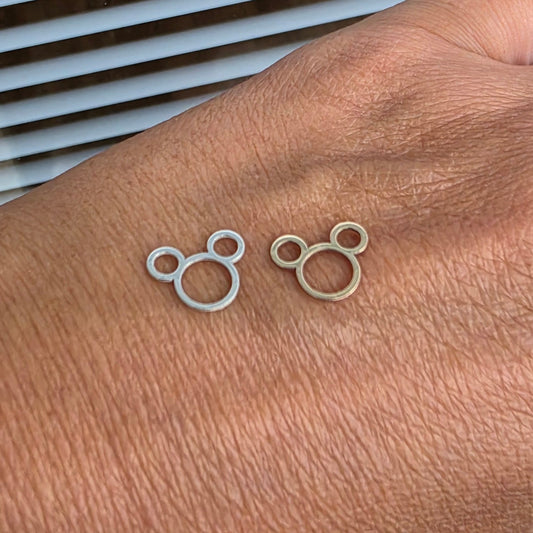 Tres Circle Connector in Gold Filled or Sterling Silver