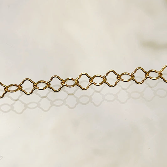 Clover Chain Gold Filled by the foot