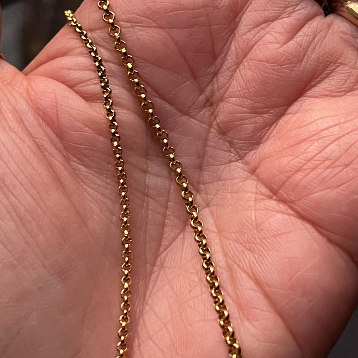 Titanium Rolo Foot Rolo Chain by the foot – trescarmela