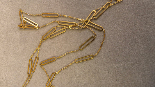 Paperclip + Cable Chain by the foot