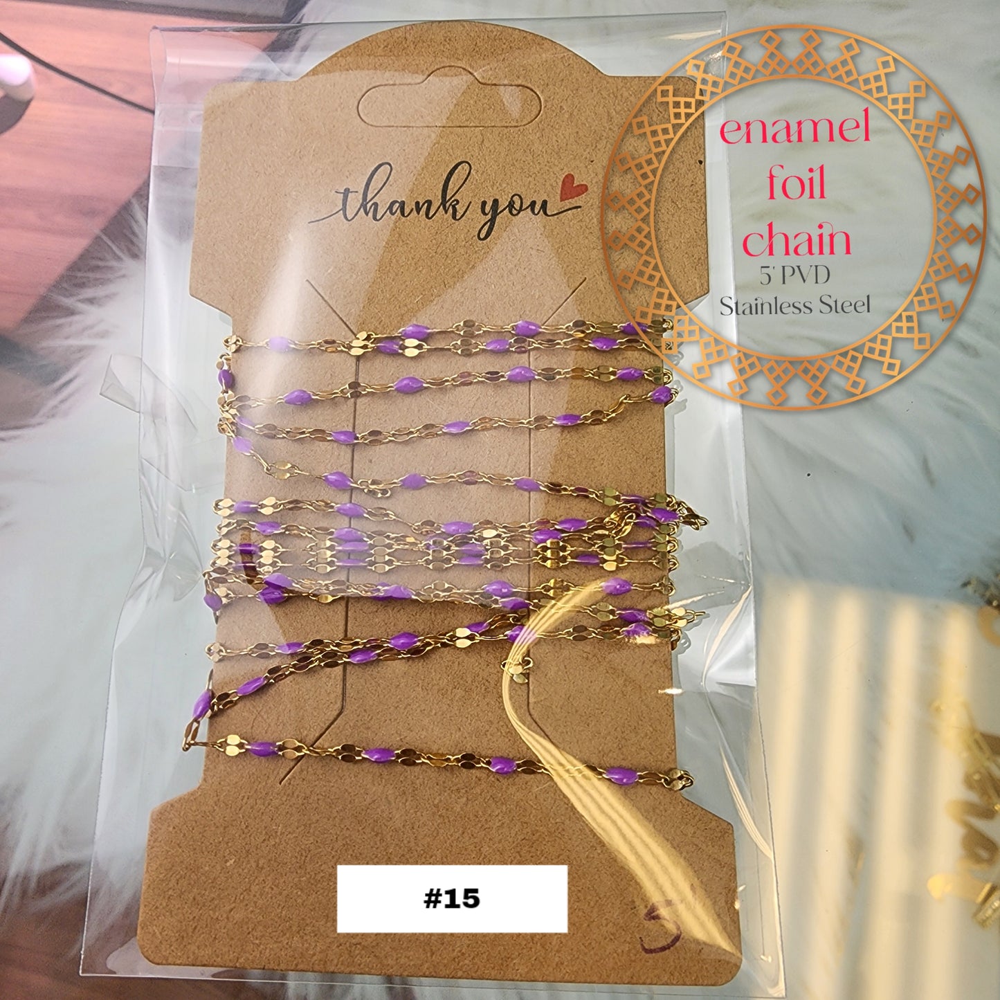Enamel Foil Chain Pack