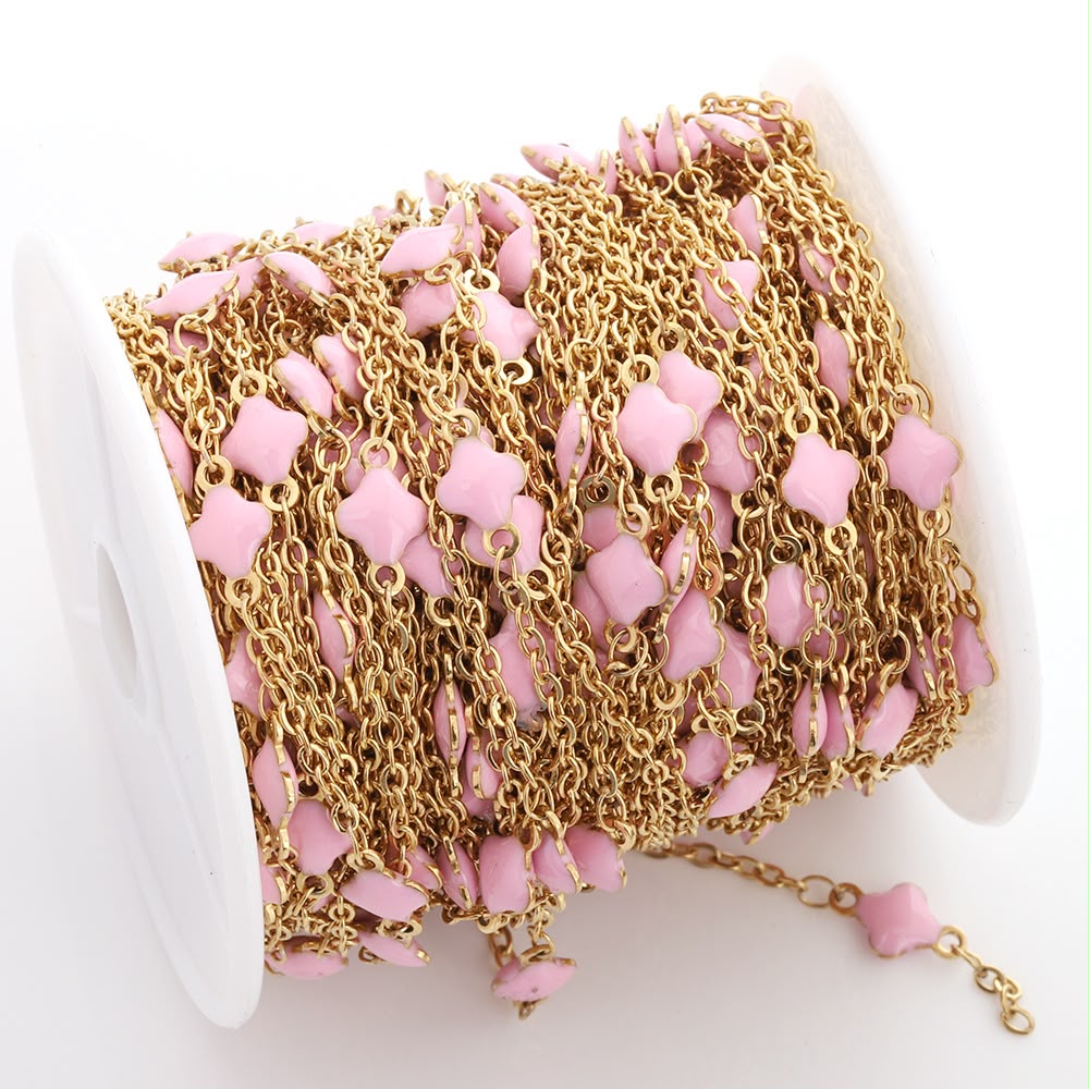 Clover Enamel Connector Chain by the foot