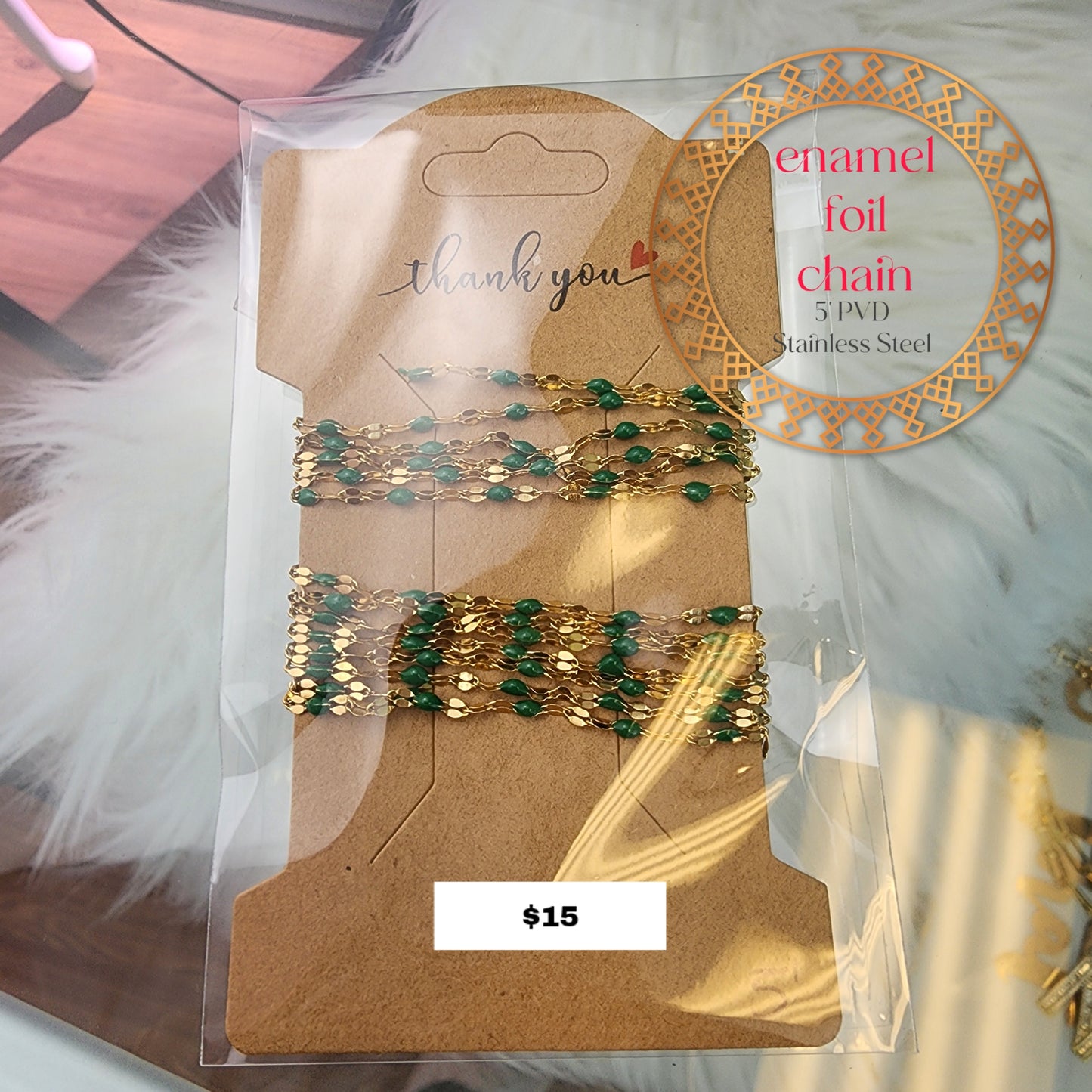 Enamel Foil Chain Pack
