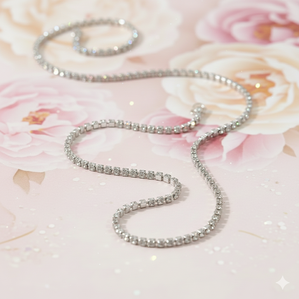 2 mm Tennis Chain Gold Filled or Sterling Silver by the foot