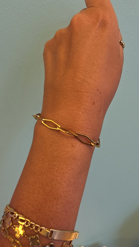 Geometric Chain Bracelet