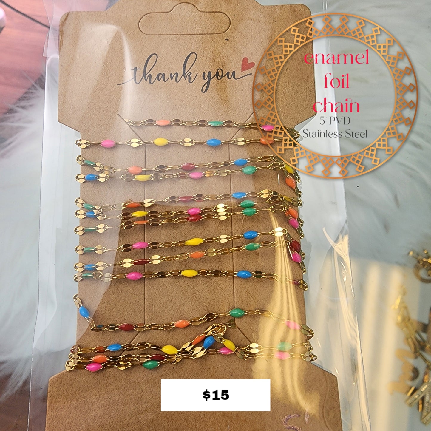 Enamel Foil Chain Pack